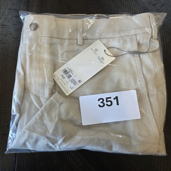 Men's Walter Hagen Clubhouse Khaki Linen Shorts Size 36 Golf Outdoor Active - Picture 9 of 9